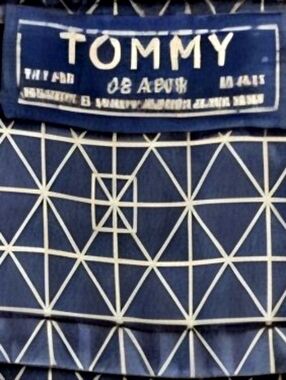 Vintage Tommy Jeans Linen Blend Grid Print Shirt L